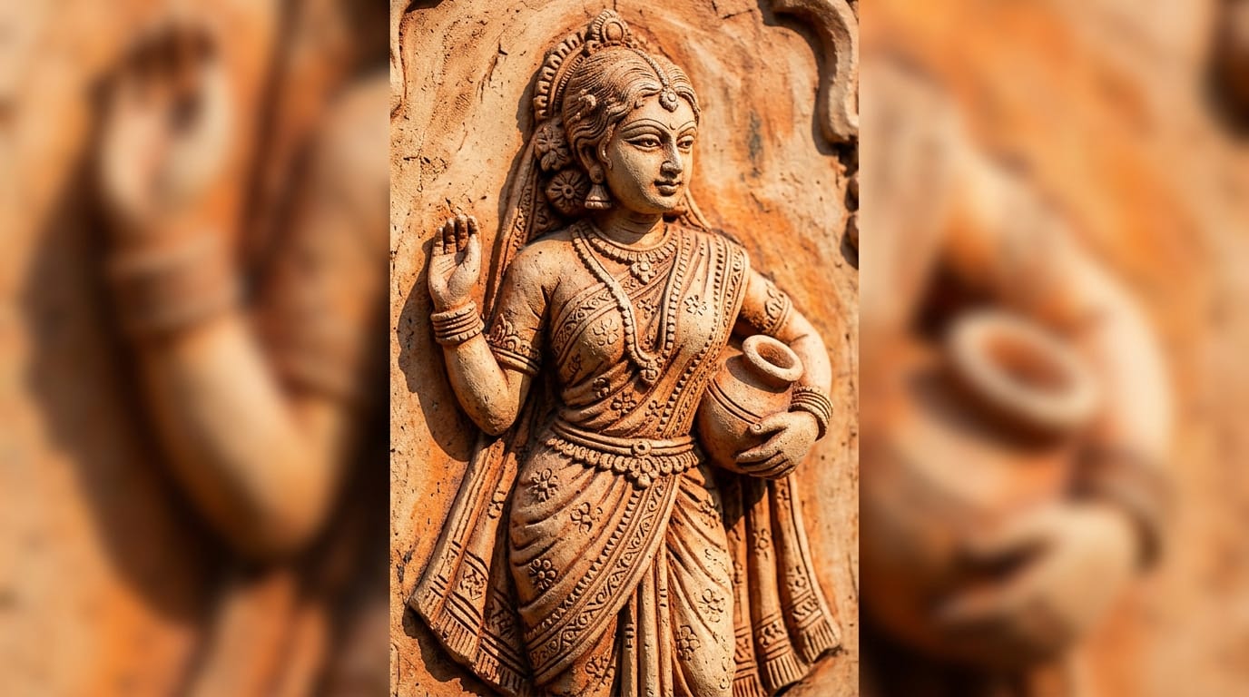 Master terracotta artisan Subhas Chandra Pal — craft detail