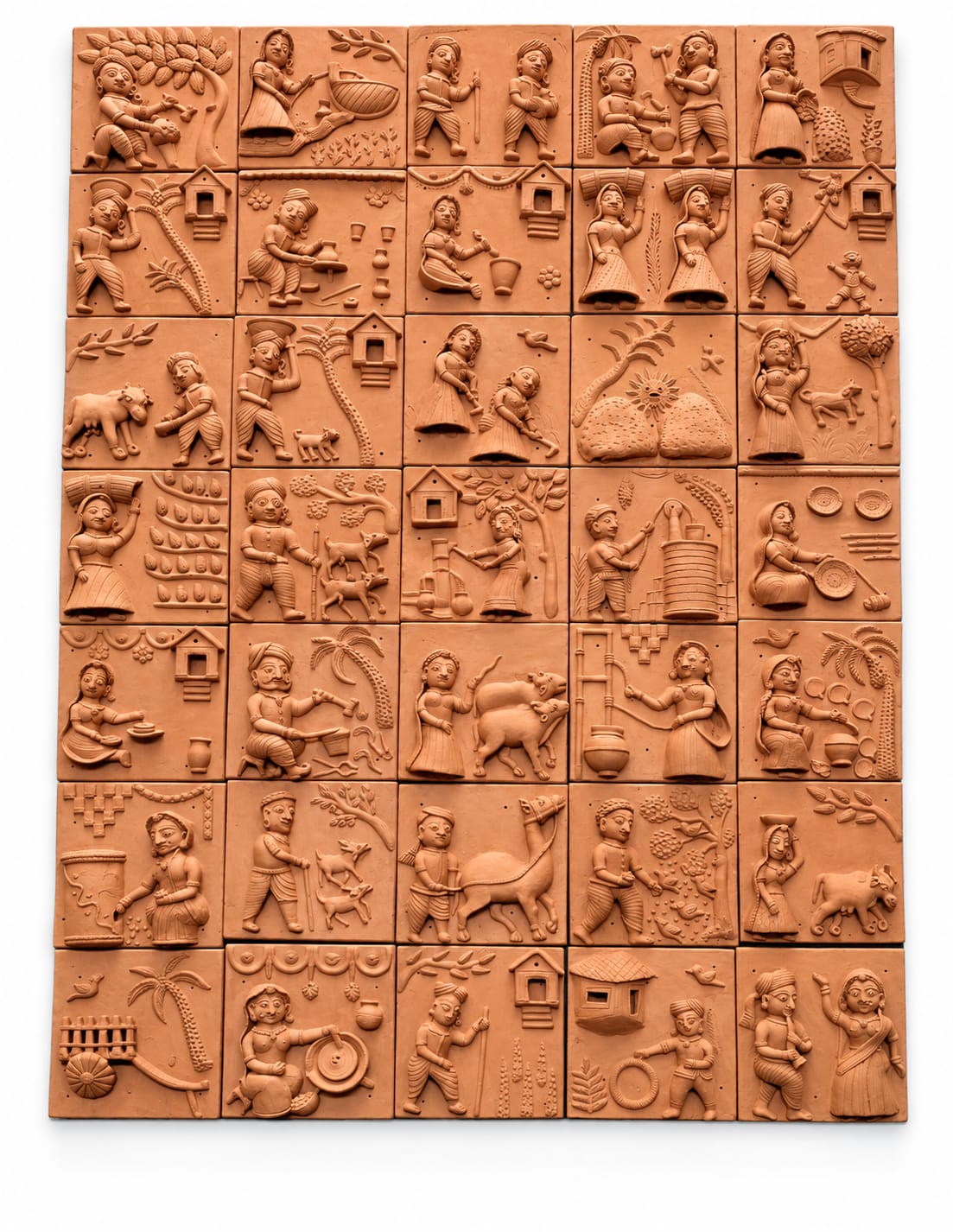 Village Life Wall Panel